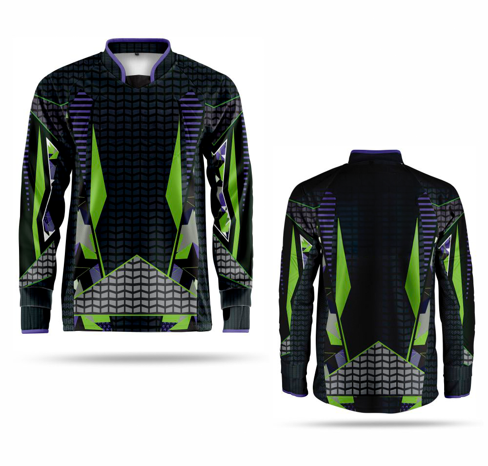Enduro Jersey – Green Purple V